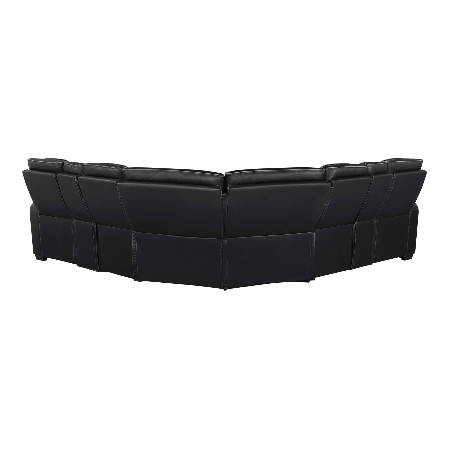 Fairway Black 3-Pc Power Reclining Sectional - Ornate Home