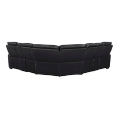 Fairway Black 3-Pc Power Reclining Sectional - Ornate Home