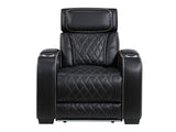Fairway Black Power Reclining Chair - Ornate Home