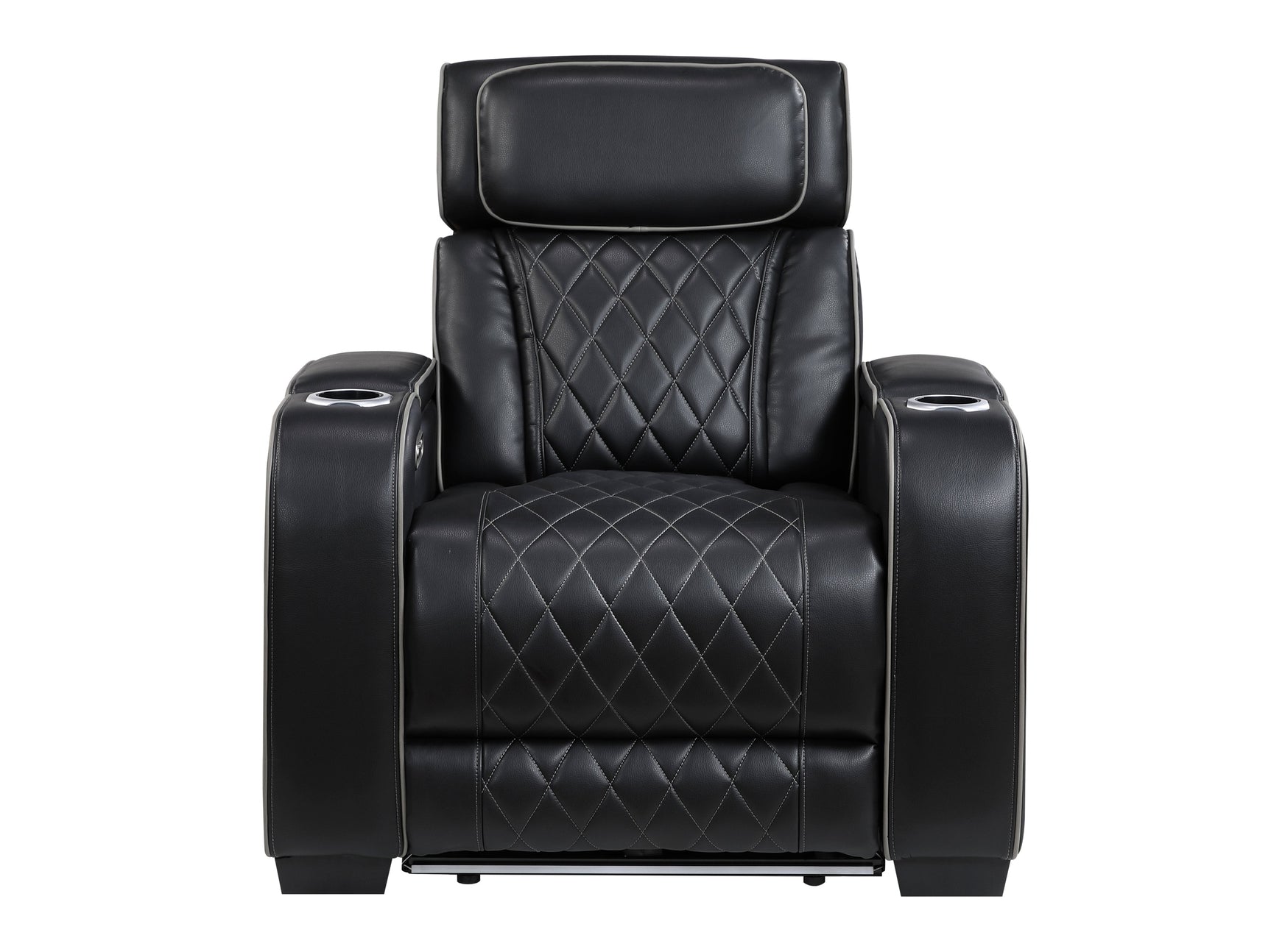 Fairway Black Power Reclining Chair - Ornate Home