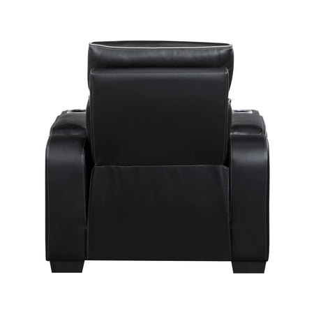 Fairway Black Power Reclining Chair - Ornate Home