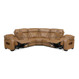Fairway Brown 3-Pc Power Reclining Sectional - Ornate Home