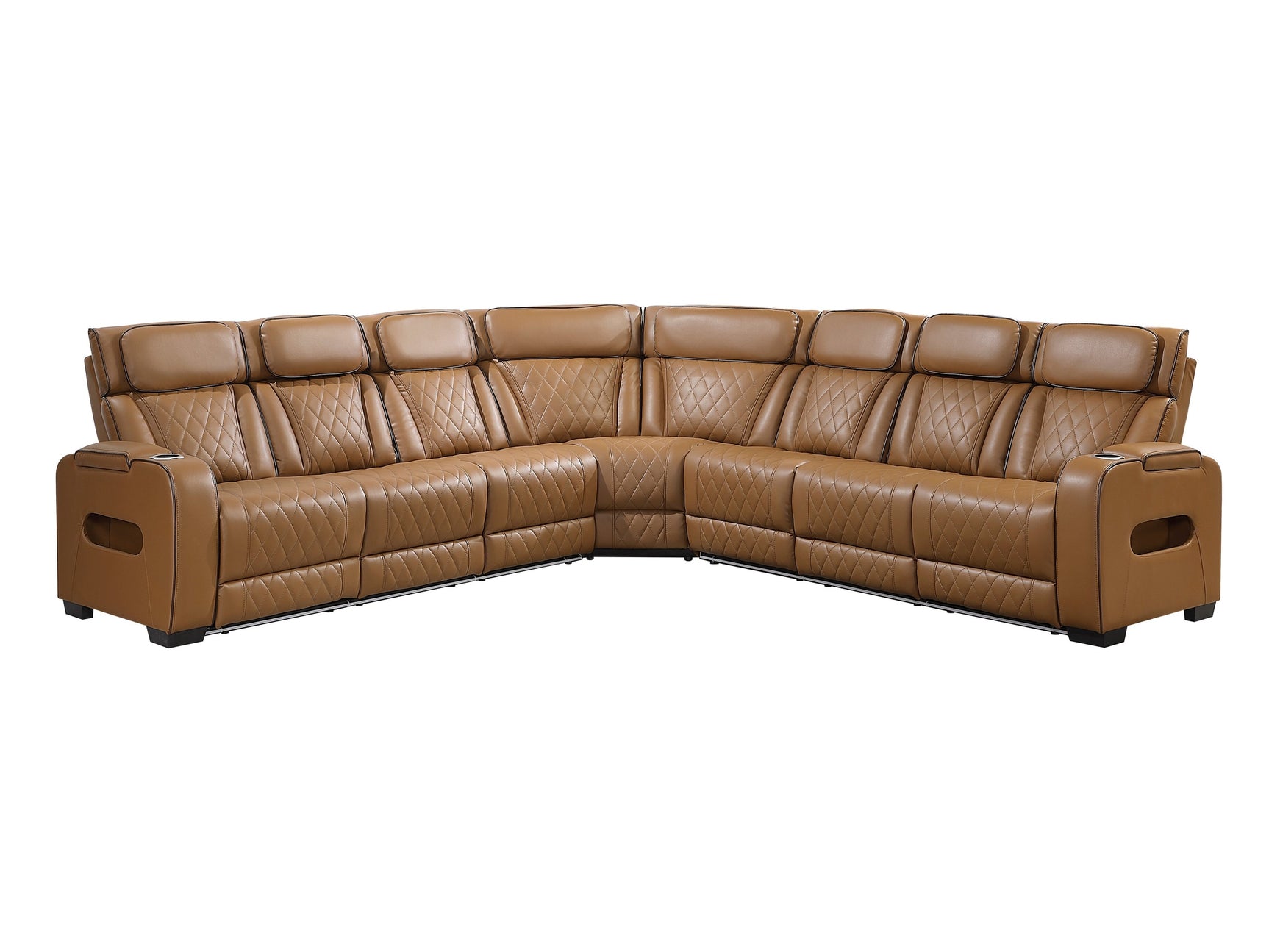 Fairway Brown 3-Piece Power Reclining Sectional - Ornate Home