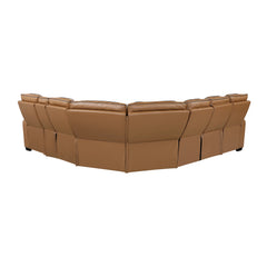 Fairway Brown 3-Piece Power Reclining Sectional w/ Console - Ornate Home