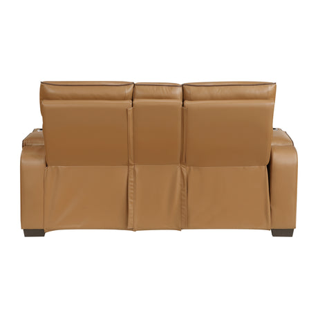 Fairway Brown Power Double Reclining Loveseat - Ornate Home