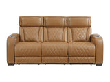 Fairway Brown Power Double Reclining Sofa - Ornate Home