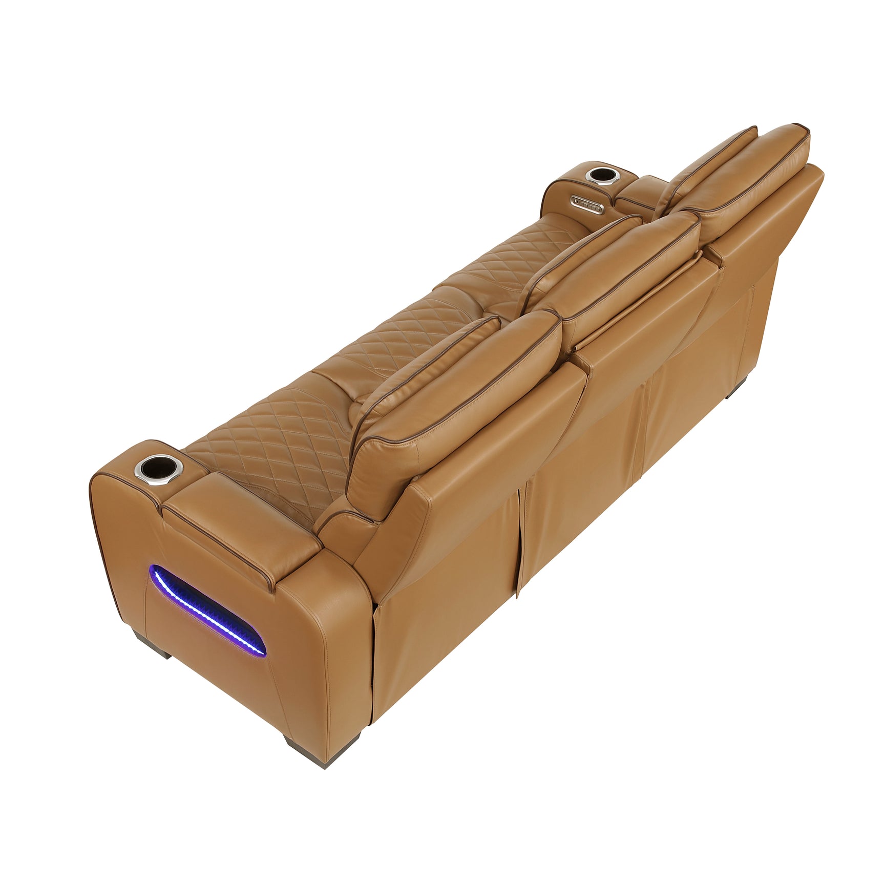 Fairway Brown Power Double Reclining Sofa - Ornate Home