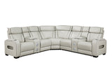 Fairway Taupe 3-Pc Power Reclining Sectional - Ornate Home