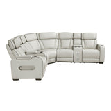 Fairway Taupe 3-Pc Power Reclining Sectional - Ornate Home
