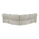 Fairway Taupe 3-Pc Power Reclining Sectional - Ornate Home