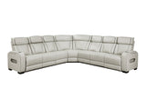 Fairway Taupe 3-Piece Power Reclining Sectional - Ornate Home