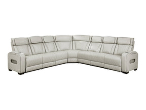 Fairway Taupe 3-Piece Power Reclining Sectional - Ornate Home