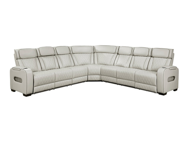 Fairway Taupe 3-Piece Power Reclining Sectional - Ornate Home