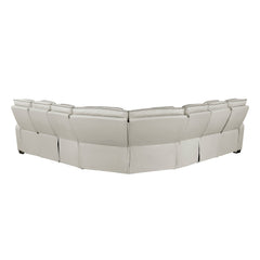 Fairway Taupe 3-Piece Power Reclining Sectional - Ornate Home