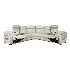 Fairway Taupe 3-Piece Power Reclining Sectional - Ornate Home
