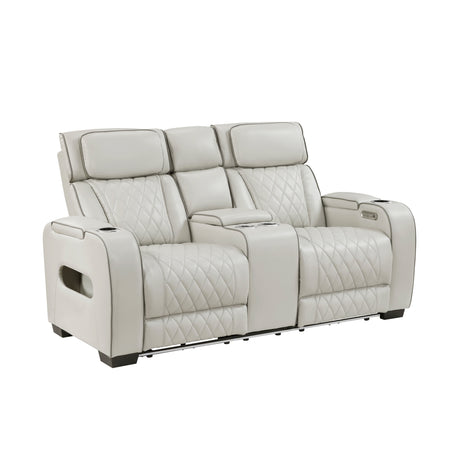 Fairway Taupe Power Double Reclining Loveseat - Ornate Home