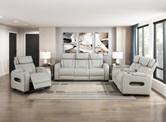 Fairway Taupe Power Double Reclining Loveseat - Ornate Home