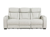 Fairway Taupe Power Double Reclining Sofa - Ornate Home