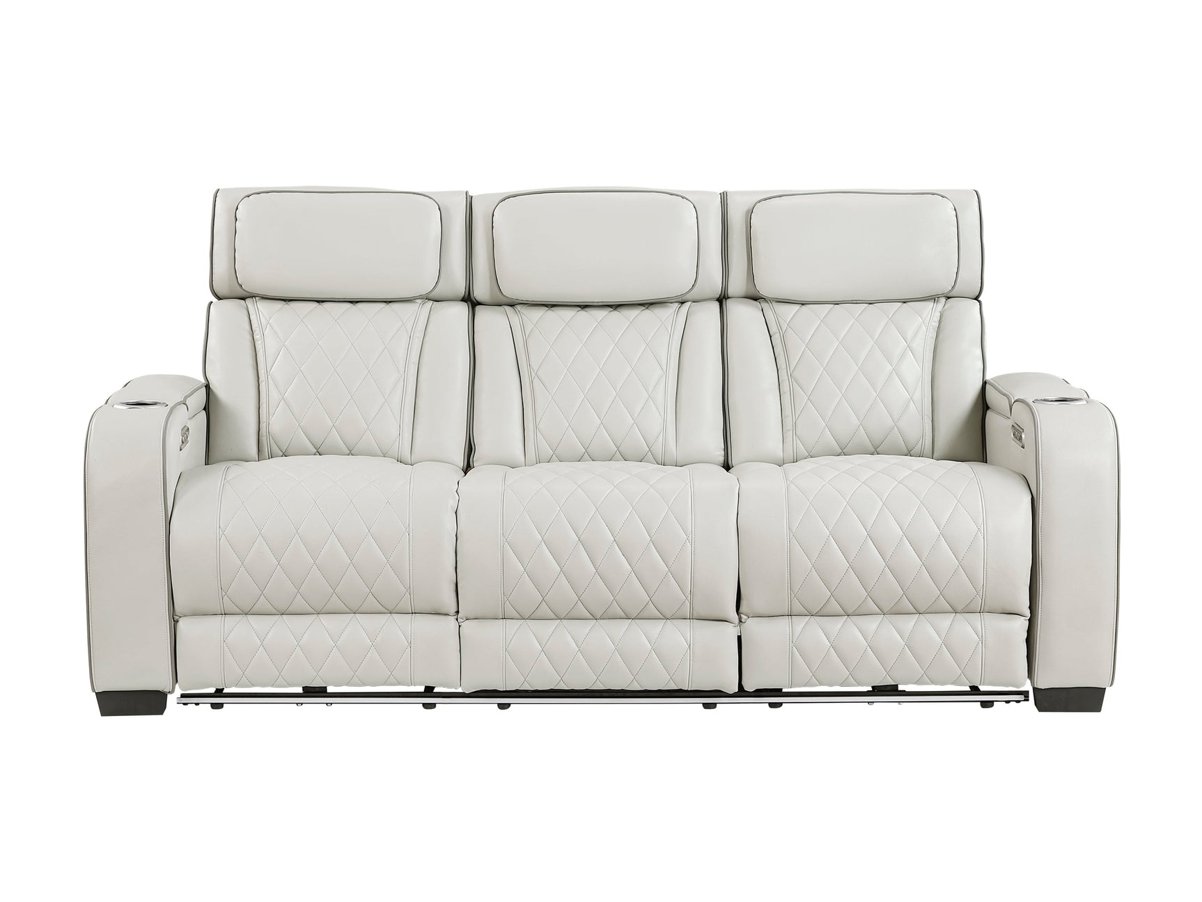 Fairway Taupe Power Double Reclining Sofa - Ornate Home