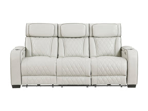 Fairway Taupe Power Double Reclining Sofa - Ornate Home
