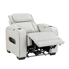 Fairway Taupe Power Reclining Chair - Ornate Home