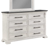 Faith Antique White Dresser - Ornate Home