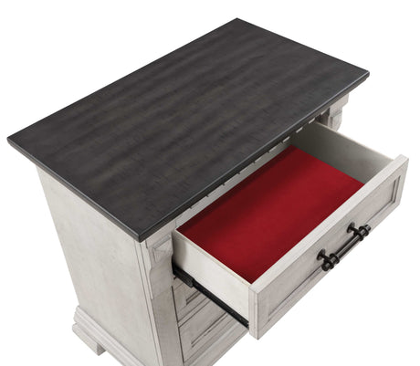 Faith Antique White King Bedroom Set / 4pc - Ornate Home