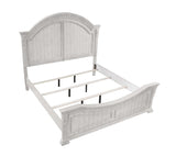Faith Antique White Queen Bed - Ornate Home