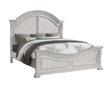 Faith Antique White Queen Bedroom Set / 4pc - Ornate Home