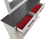 Faith Antique White Queen Bedroom Set / 4pc - Ornate Home