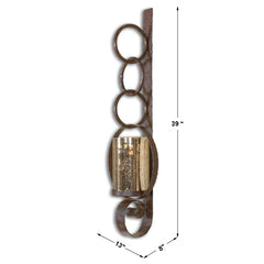 Falconara Brown Metal Wall Sconce - Ornate Home
