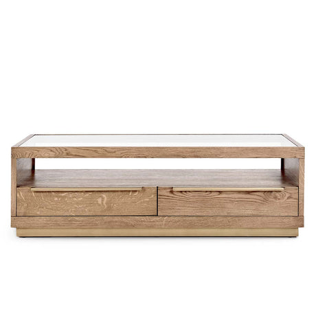 Fallbook Brown Coffee Table - Ornate Home