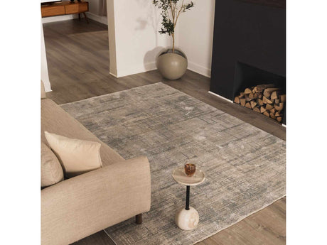 Fallin Gray Abstract Striped Luxe Rug - Ornate Home