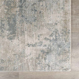 Fallin Gray Abstract Striped Luxe Rug - Ornate Home