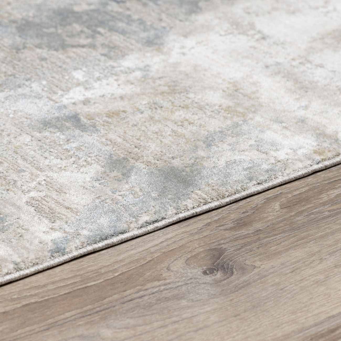 Fallin Gray Abstract Striped Luxe Rug - Ornate Home