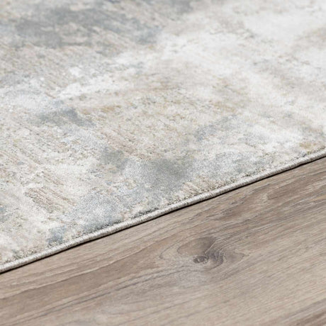 Fallin Gray Abstract Striped Luxe Rug - Ornate Home