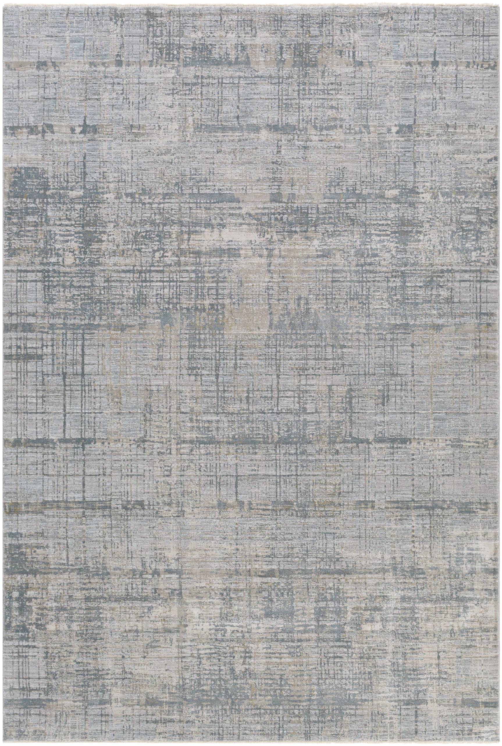 Fallin Gray Abstract Striped Luxe Rug - Ornate Home
