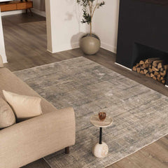 Fallin Gray Thick Luxe Abstract Striped Rug - Ornate Home