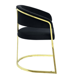 Fallon Black Side Chair - Ornate Home