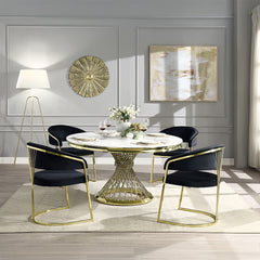 Fallon Black Side Chair - Ornate Home