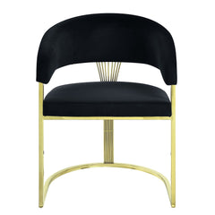 Fallon Black Side Chair - Ornate Home