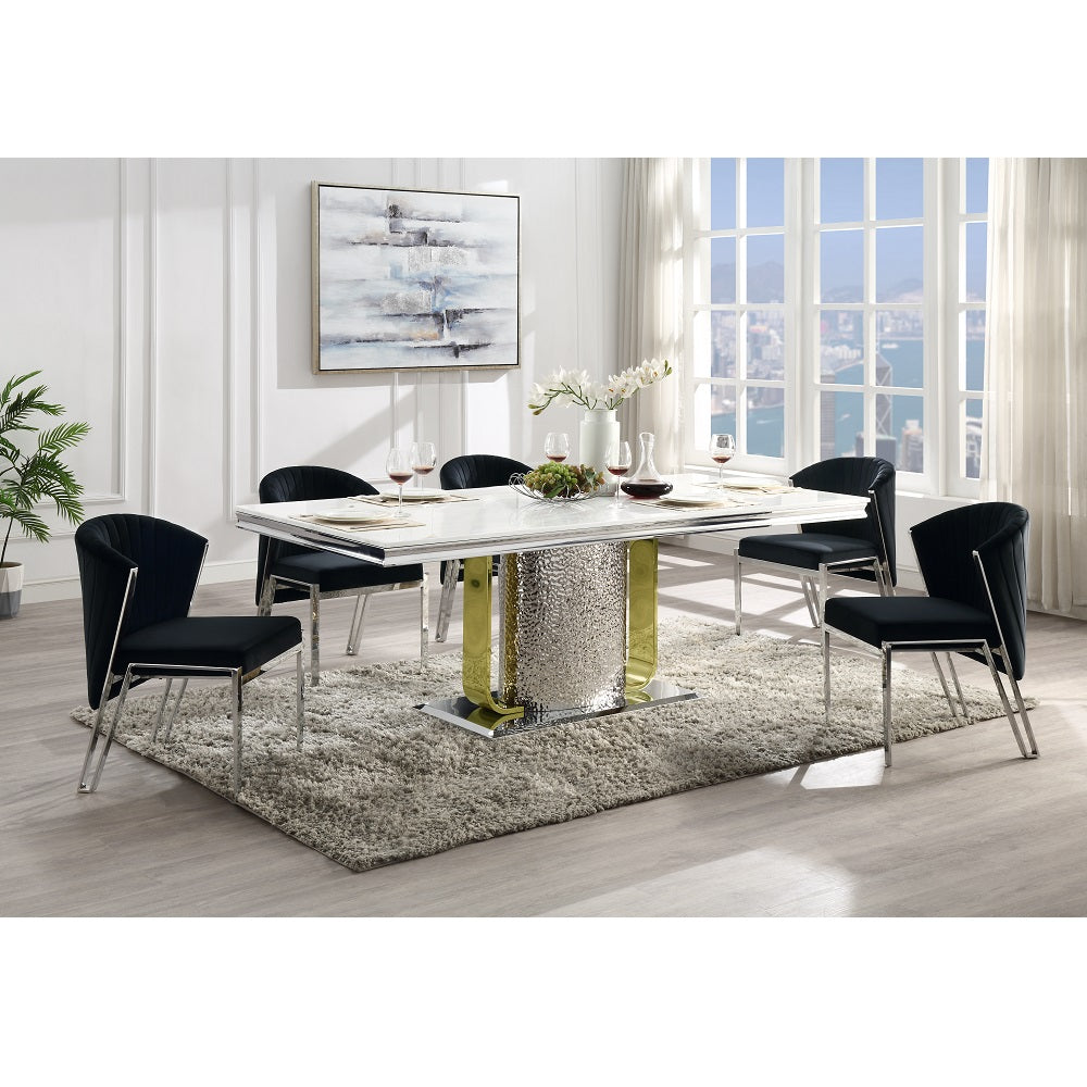 Fallon Black Side Chair (Set of 2) - Ornate Home