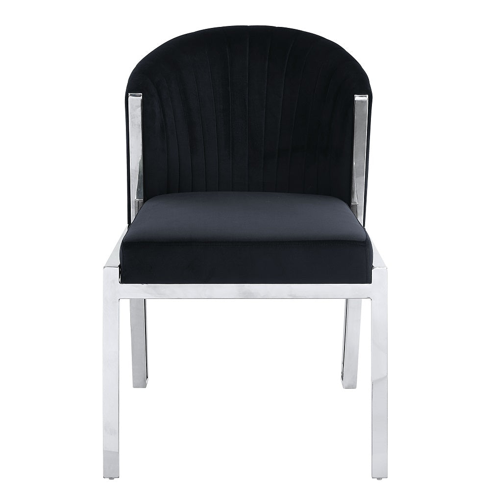Fallon Black Side Chair (Set of 2) - Ornate Home
