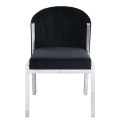 Fallon Black Side Chair (Set of 2) - Ornate Home
