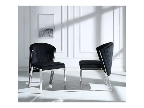 Fallon Black Side Chair (Set of 2) - Ornate Home