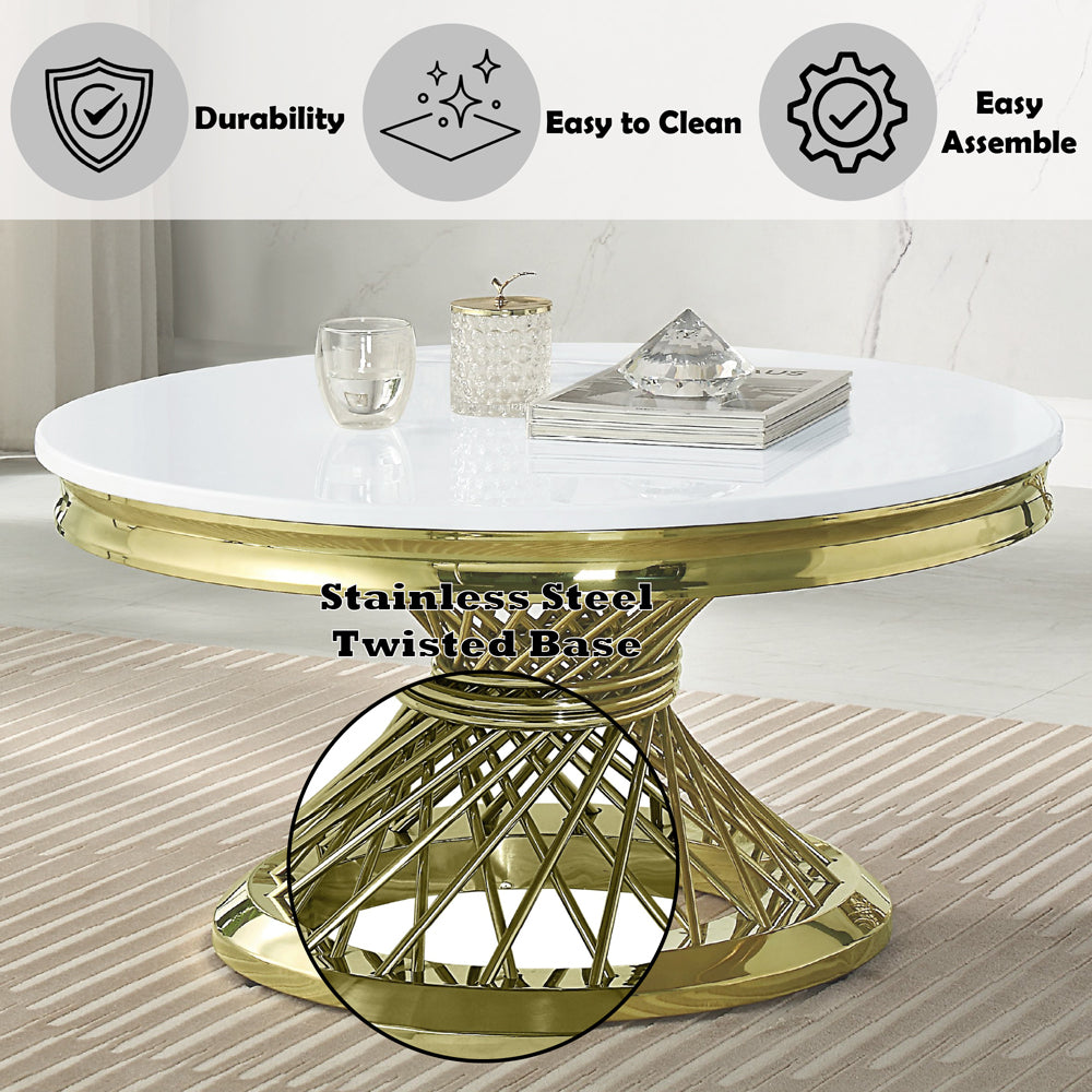 Fallon Gold Coffee Table - Ornate Home
