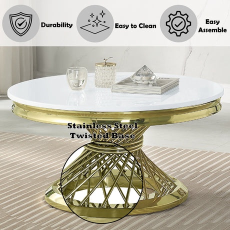 Fallon Gold Coffee Table - Ornate Home