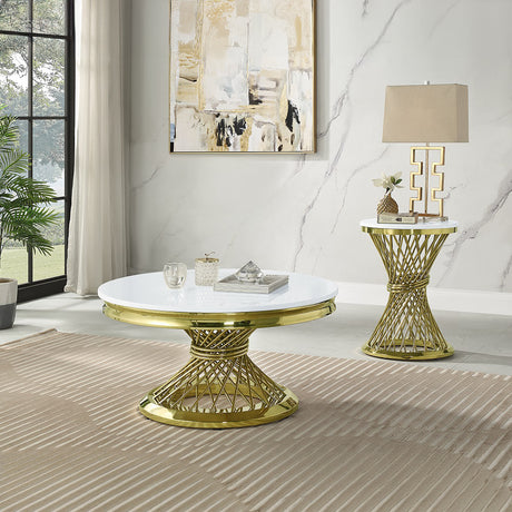 Fallon Gold Coffee Table - Ornate Home