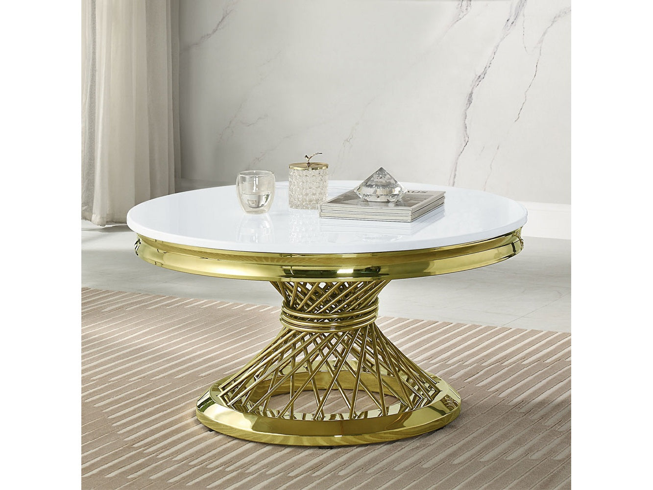 Fallon Gold Coffee Table - Ornate Home