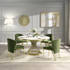 Fallon Green Side Chair (Set of 2) - Ornate Home
